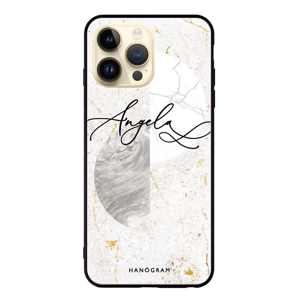 Marble Abstract III Glass Case