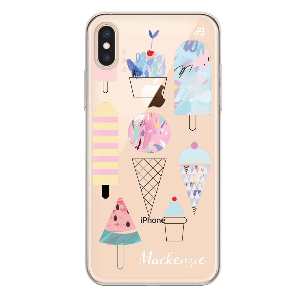 Artistic Ice cream II iPhone XS Ultra Clear Case