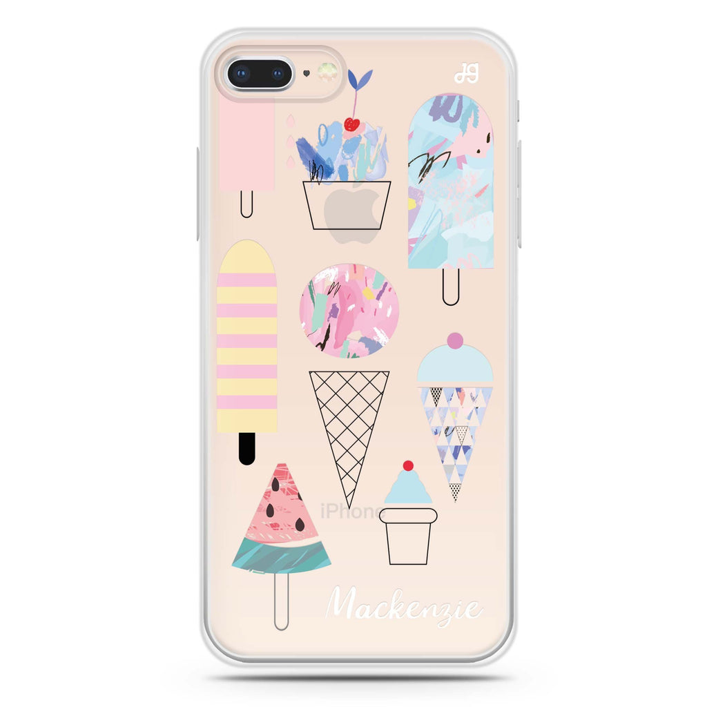 Artistic Ice cream II iPhone 8 Ultra Clear Case