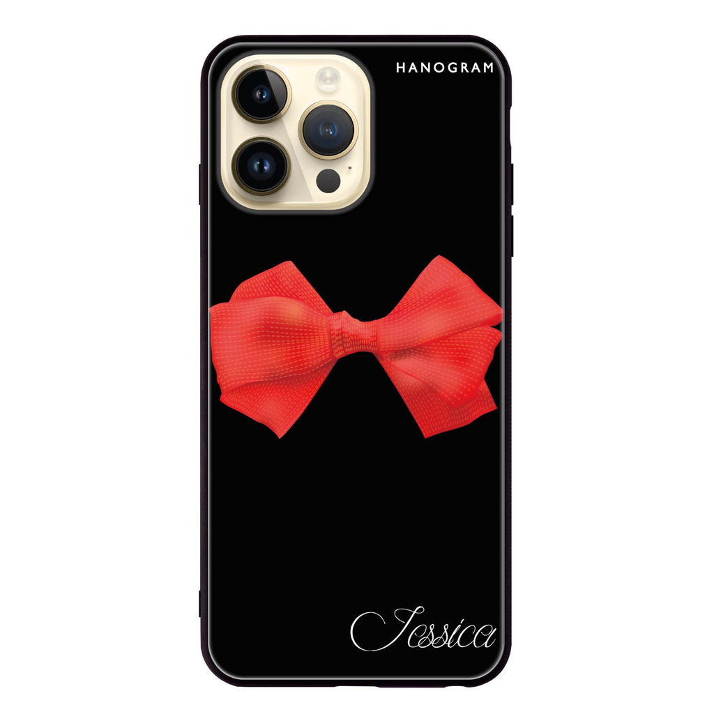Red Bow Glass Case