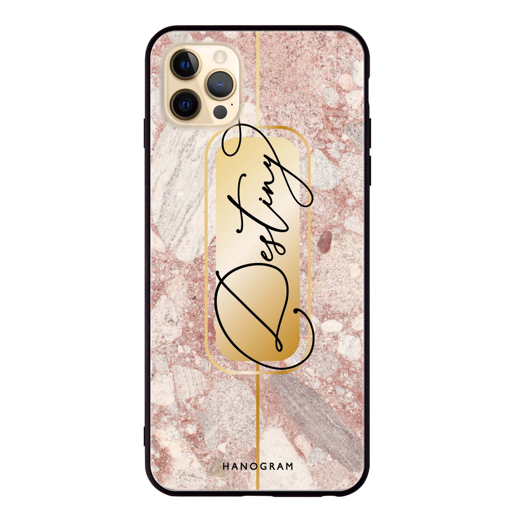 Golden Marble iPhone 12 Pro Glass Case