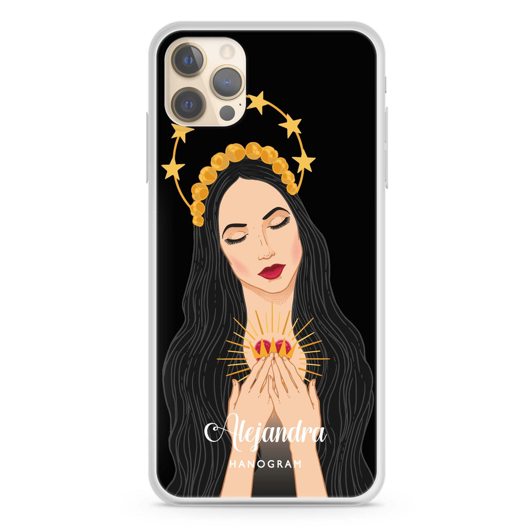 The Virgin Mary iPhone 12 Pro Ultra Clear Case