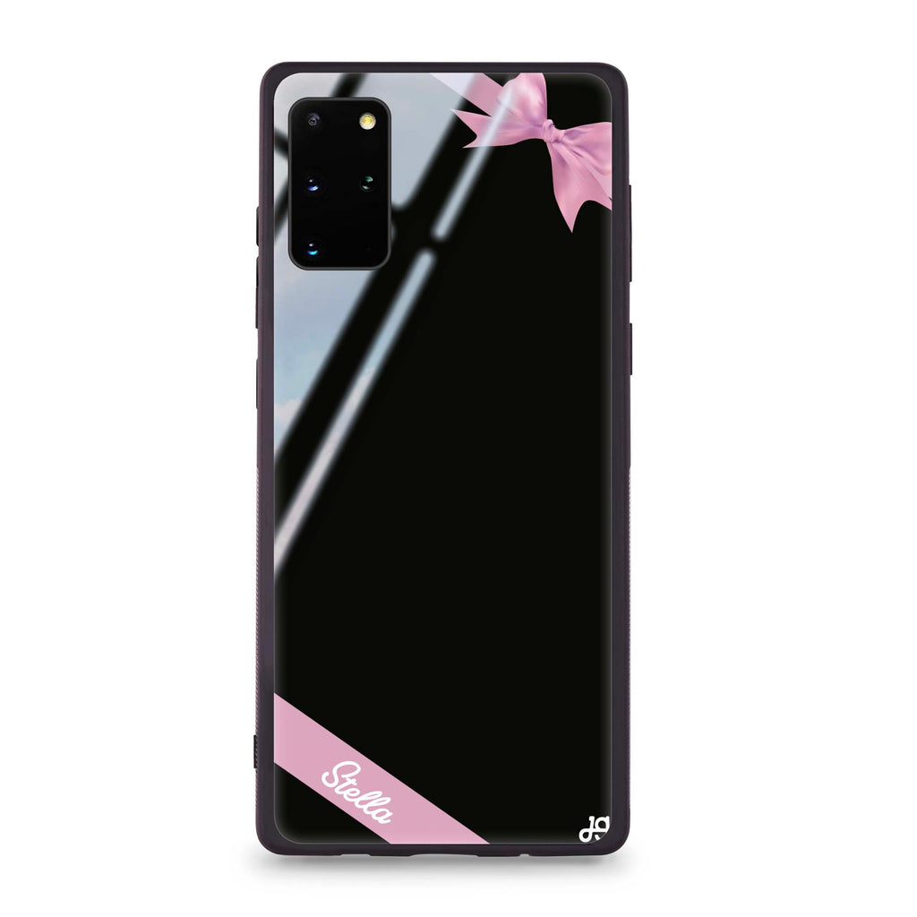 Pink Bow Samsung S20 Plus Glass Case