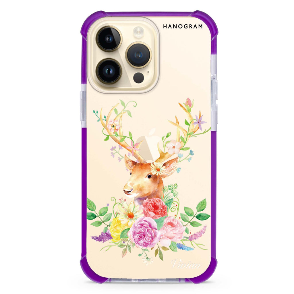 Floral & Deer Ultra Shockproof Case