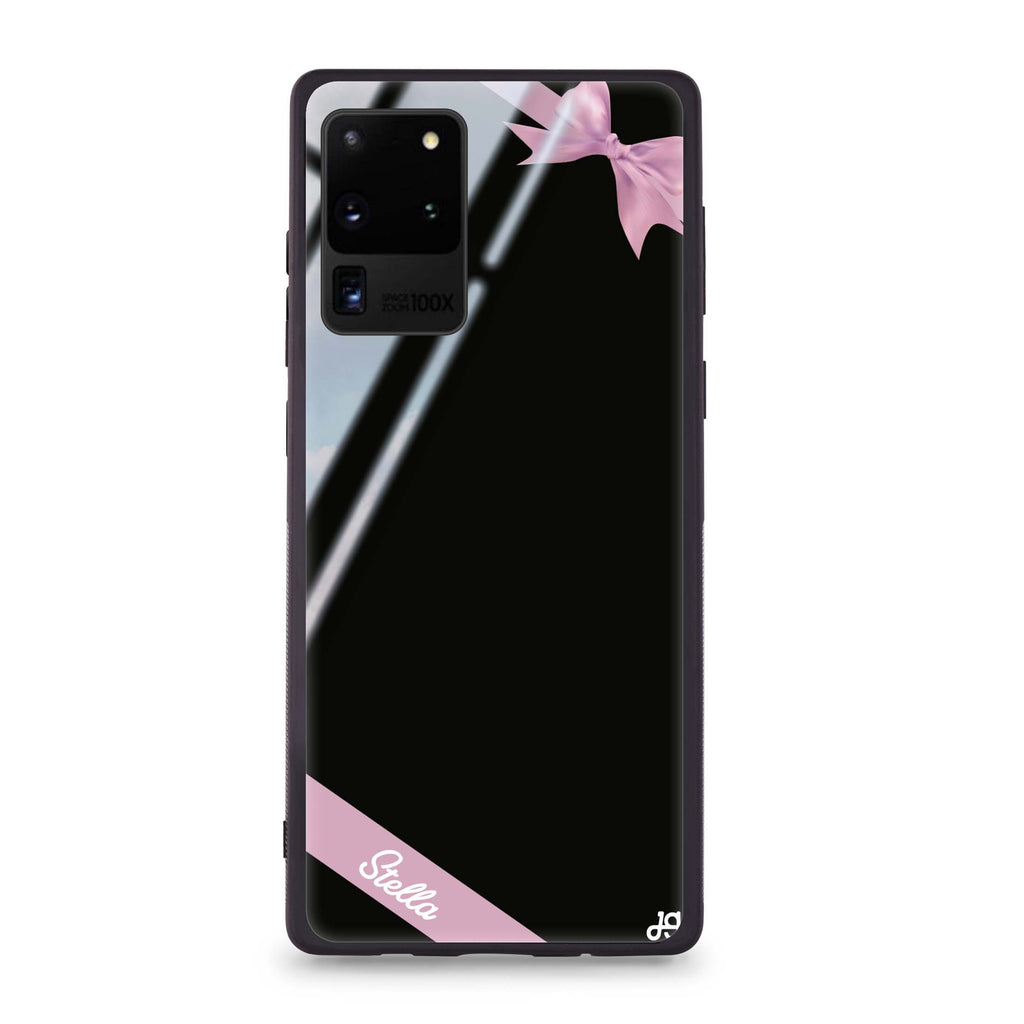 Pink Bow Samsung Glass Case