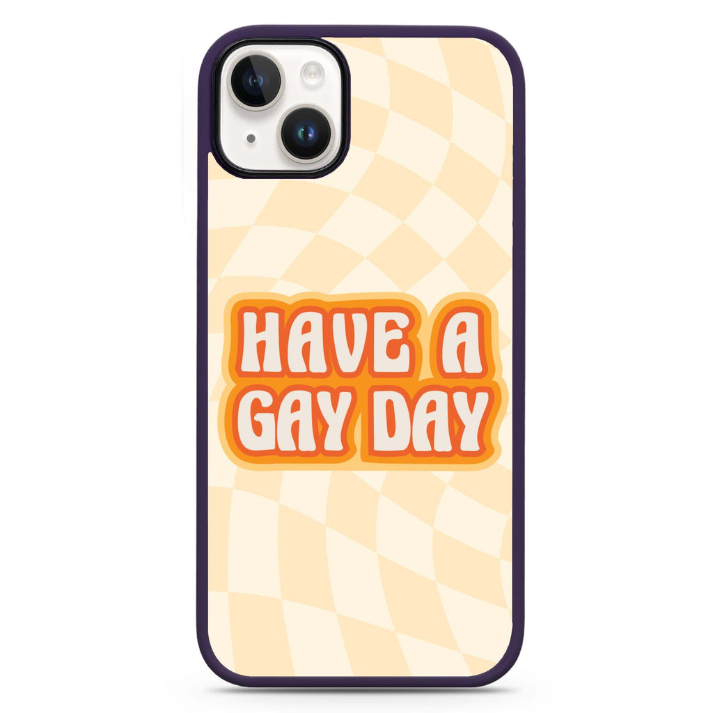 Have a Gay Day iPhone 14 Plus MagSafe Compatible Impact Guard Bumper Case