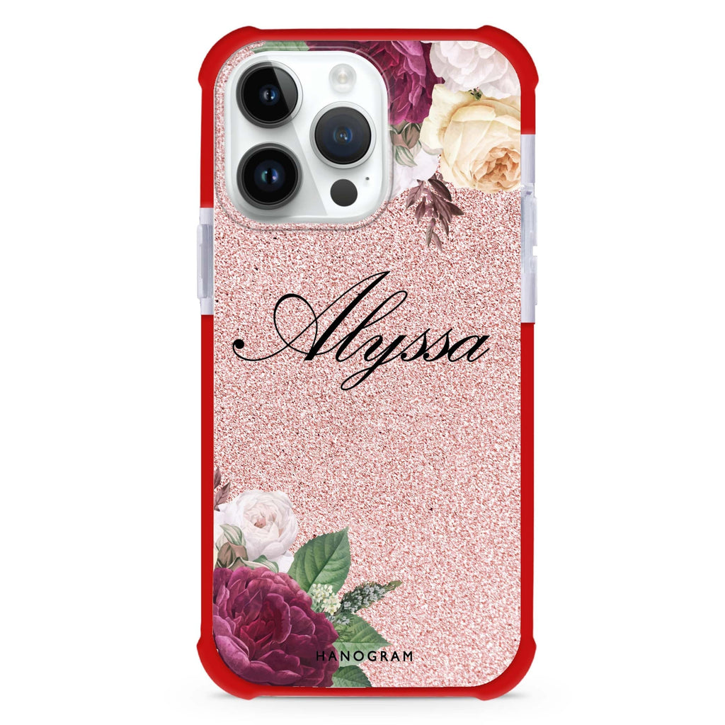 Glittering Floral iPhone 12 Pro Max Ultra Shockproof Case