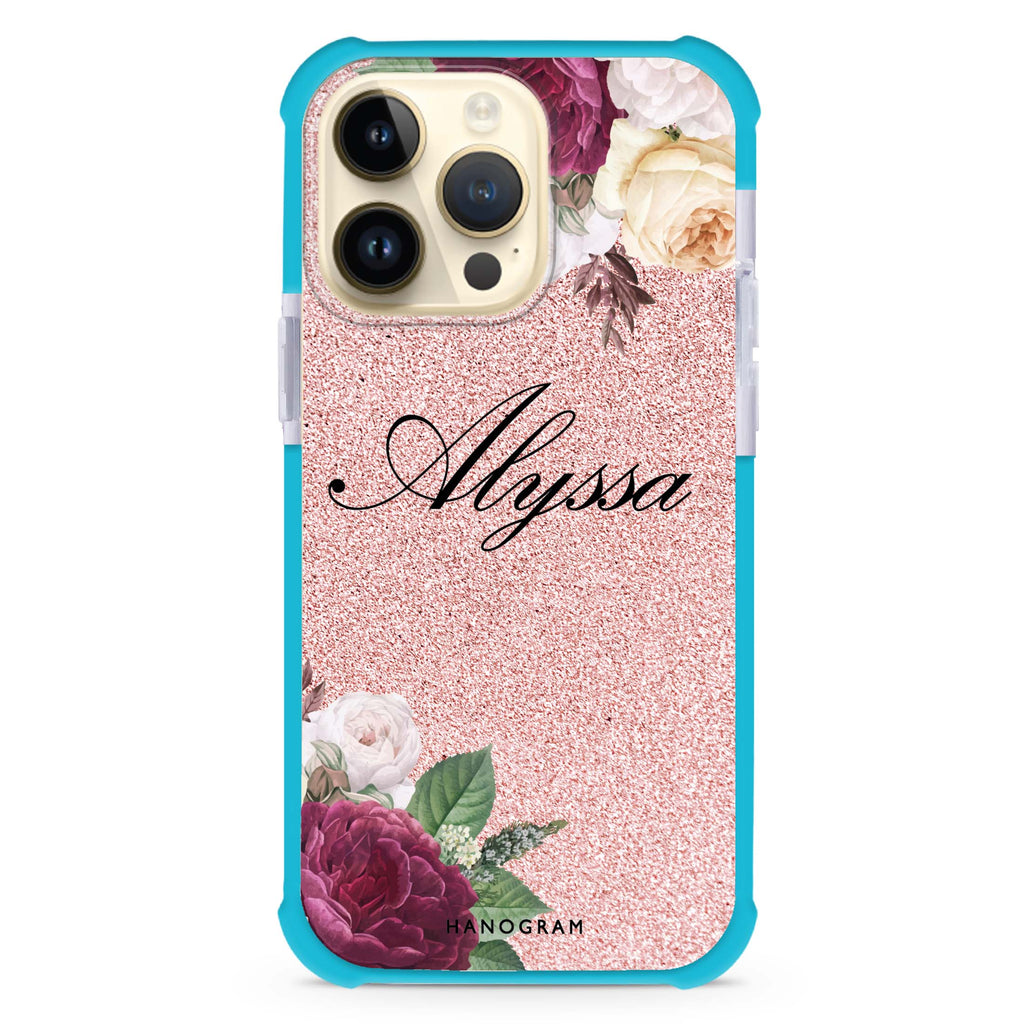 Glittering Floral Ultra Shockproof Case