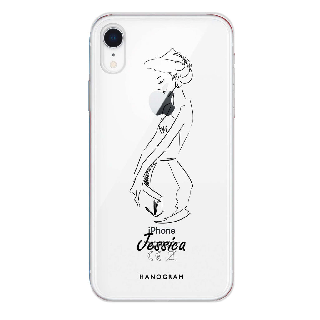 Scribble Girl iPhone XR Ultra Clear Case