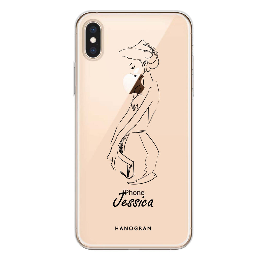 Scribble Girl iPhone XS Max Ultra Clear Case