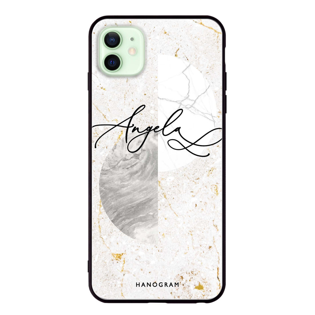 Marble Abstract III iPhone 12 mini Glass Case