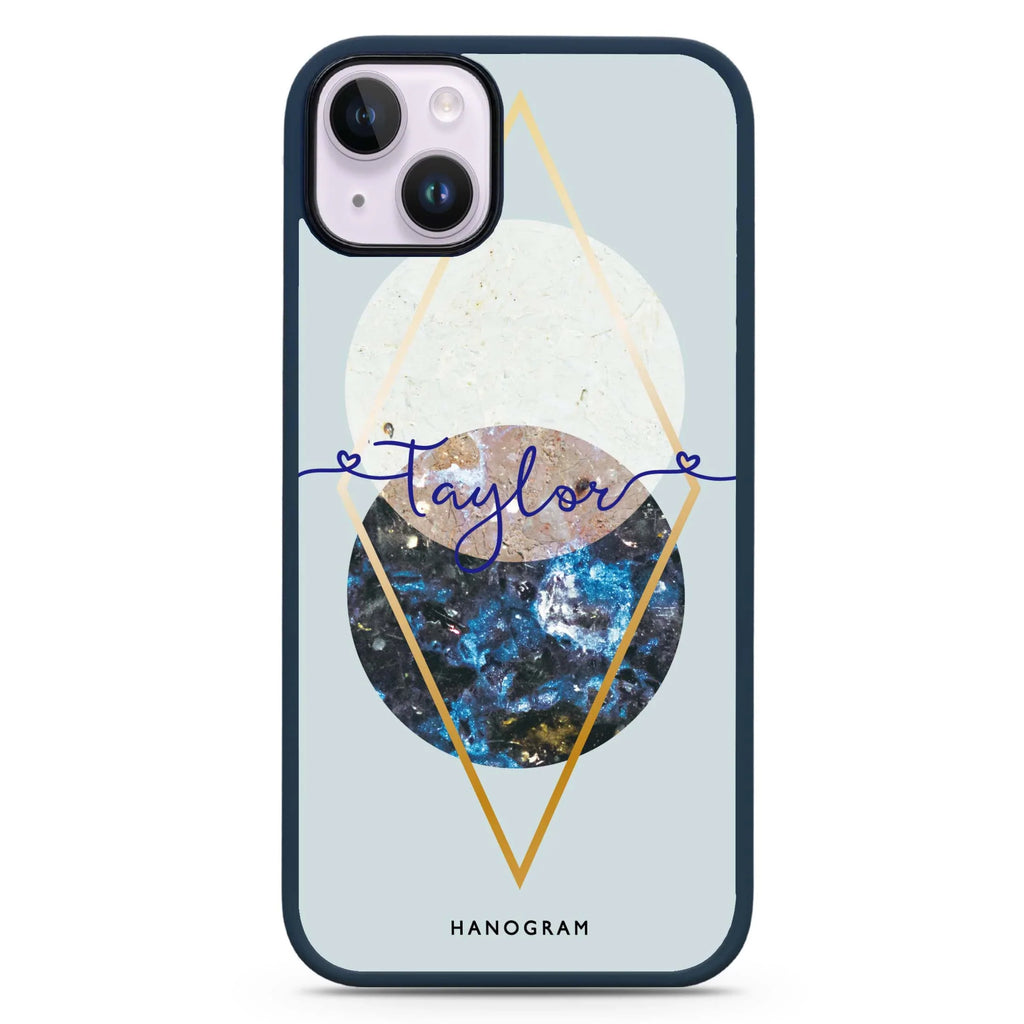 Marble Abstract I iPhone 14 Plus MagSafe Compatible Impact Guard Bumper Case