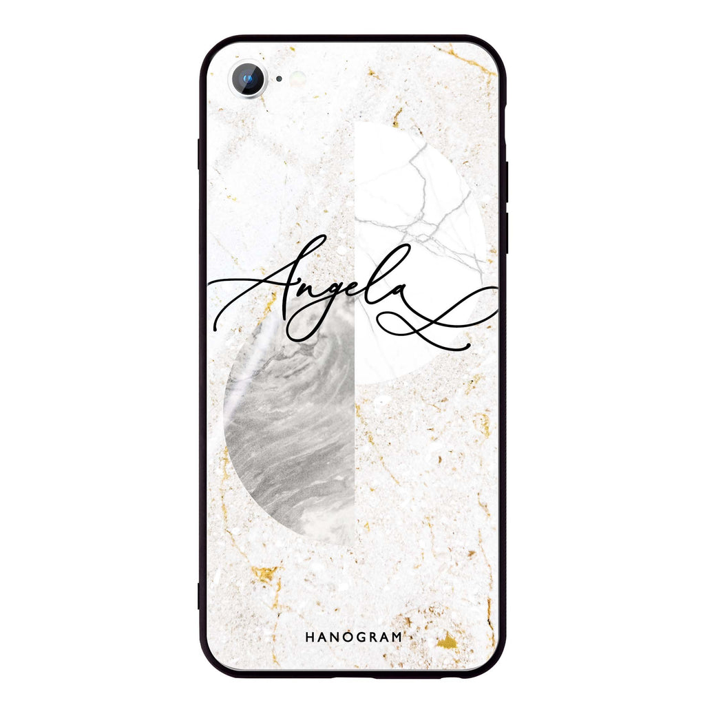 Marble Abstract III iPhone SE Glass Case