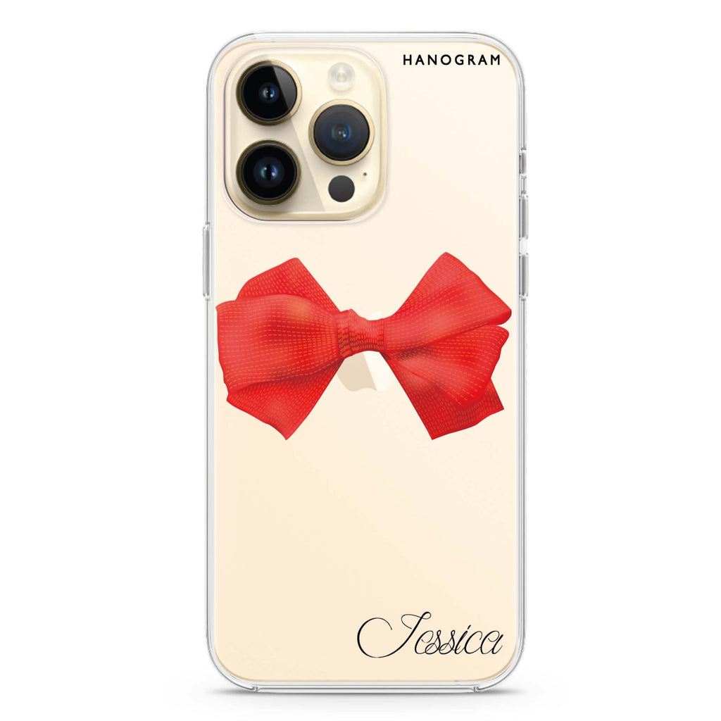 Red Bow iPhone 13 Pro Max Ultra Clear Case