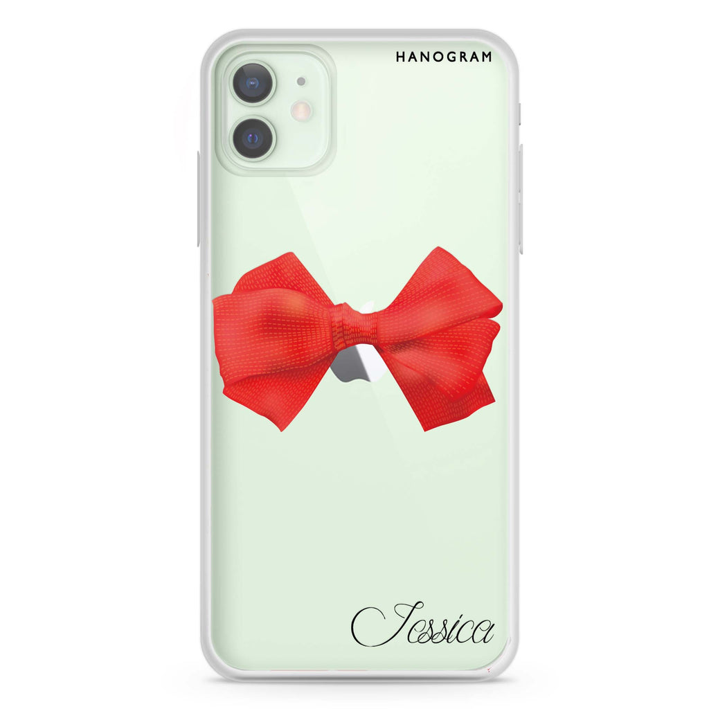 Red Bow iPhone 12 mini Ultra Clear Case