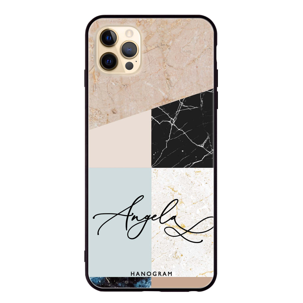 Marble Abstract V iPhone 12 Pro Max Glass Case