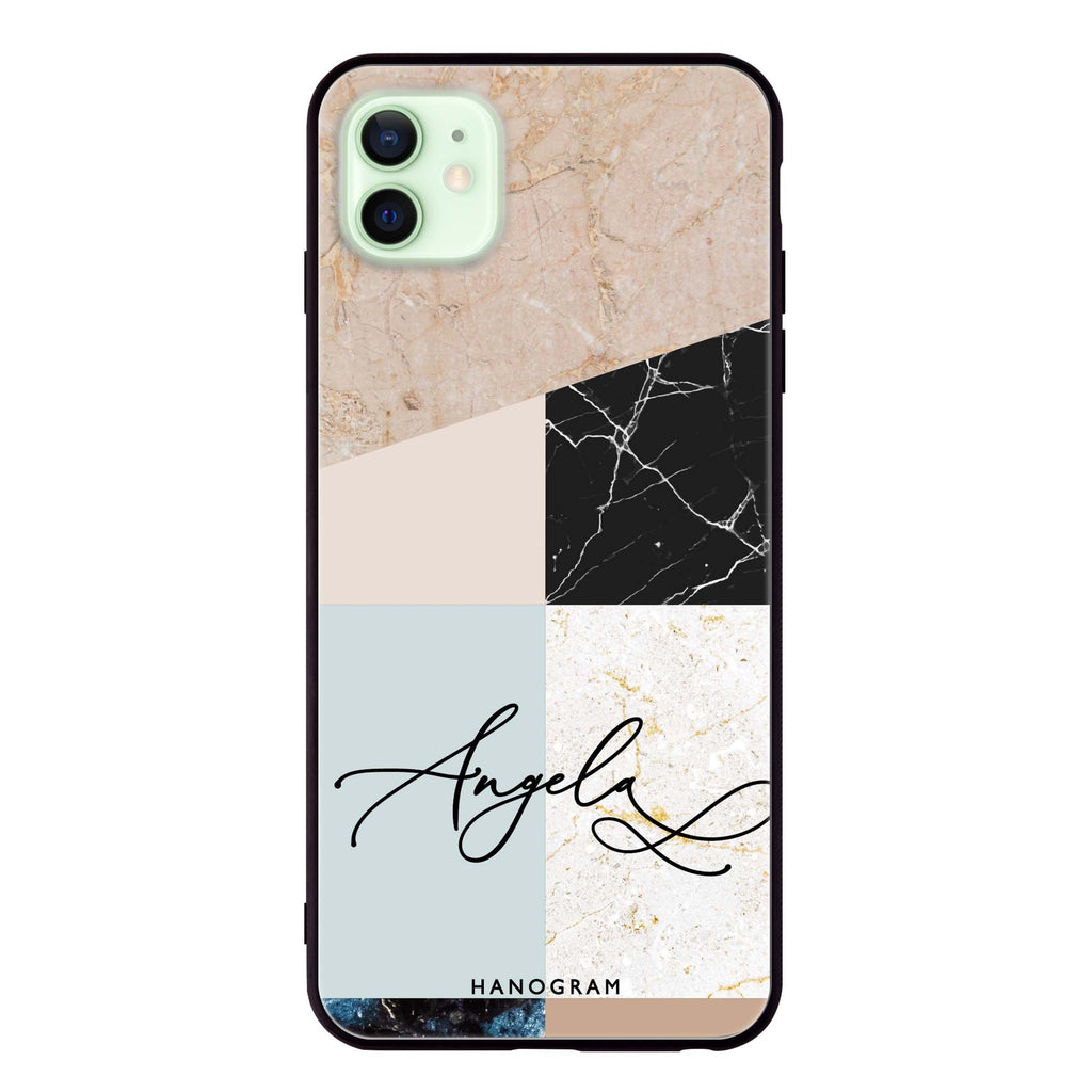 Marble Abstract V iPhone 12 mini Glass Case