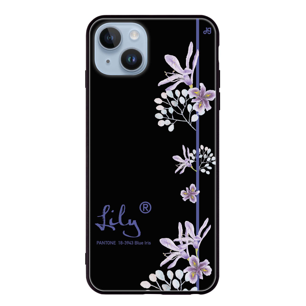 #18-3943 Blue Iris II iPhone 14 Plus Glass Case