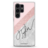 Marble Abstract II personalized name Samsung Galaxy S26/S25/S24/S23/S22 Ultra ultra clear case, transparent design, main view