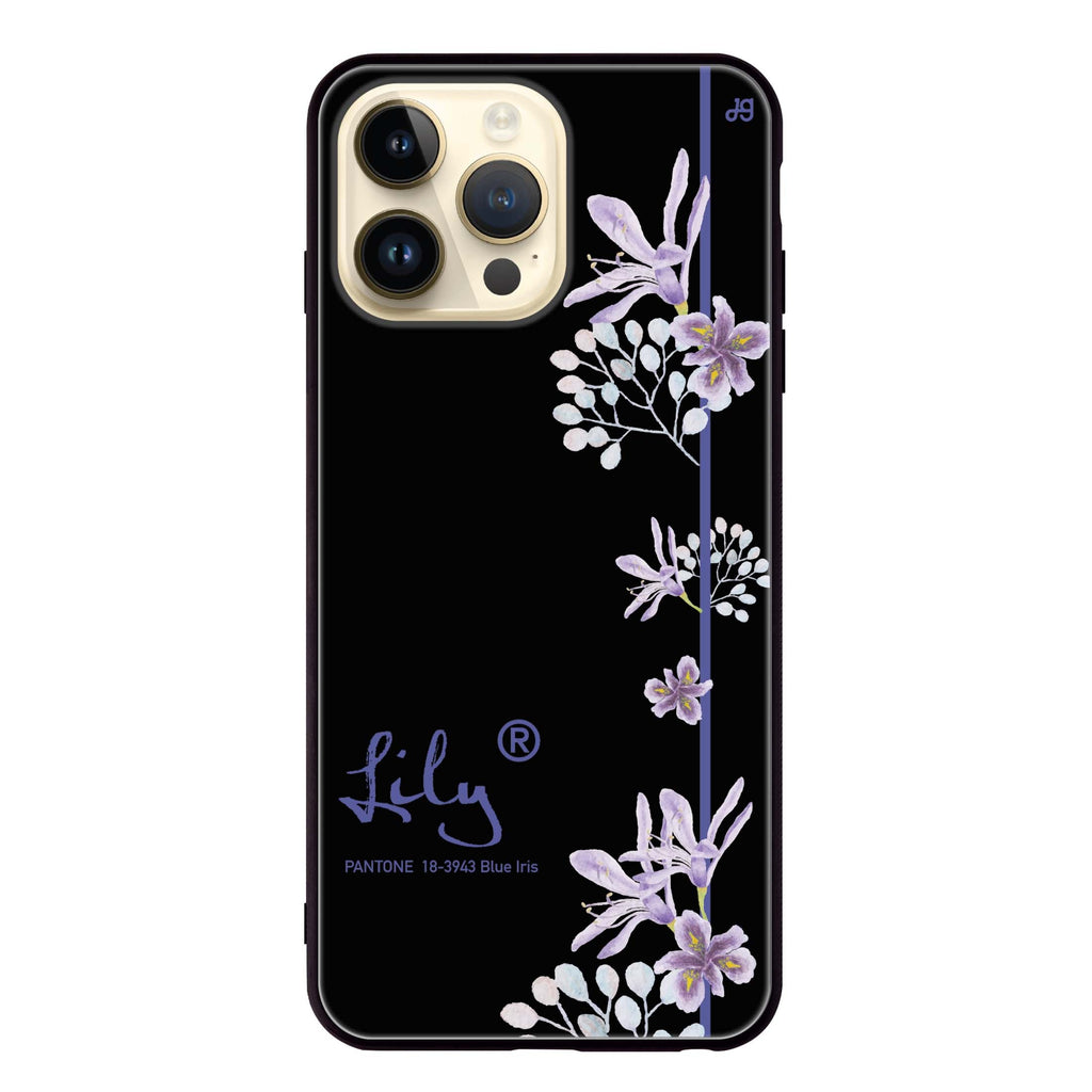 #18-3943 Blue Iris II iPhone 13 Pro Max Glass Case