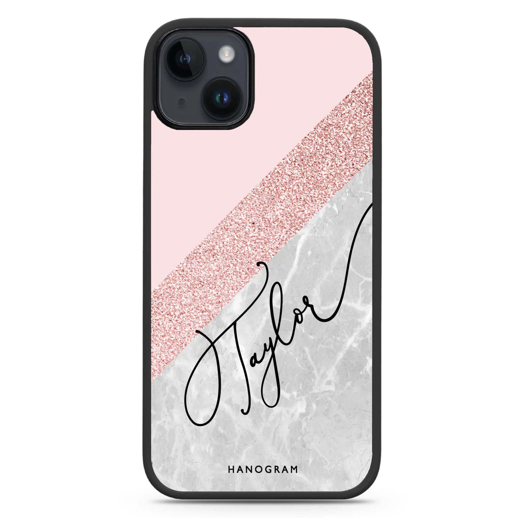 Marble Abstract II iPhone 14 Plus MagSafe Compatible Impact Guard Bumper Case
