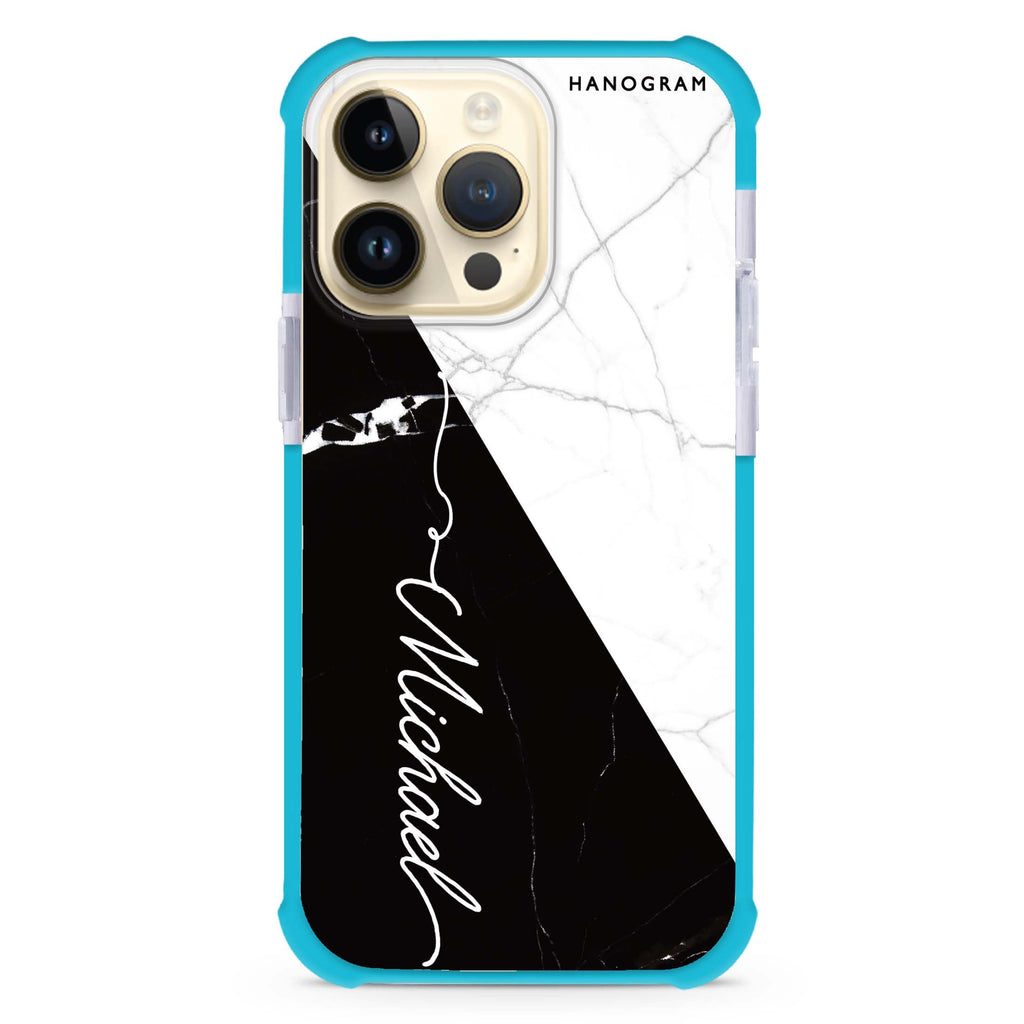 White And Black Marble Ultra Shockproof Case