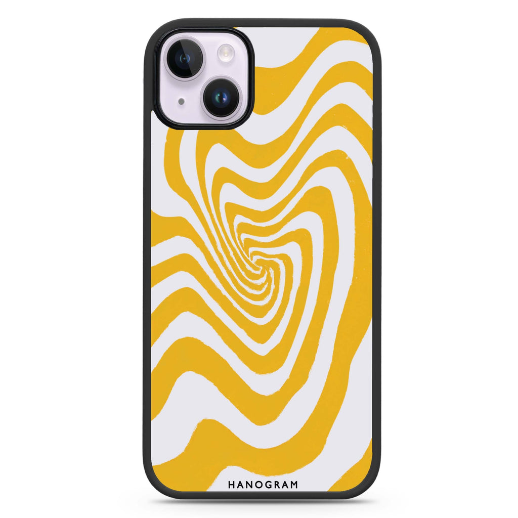 Abstract Paint Pattern iPhone 14 Plus MagSafe Compatible Impact Guard Bumper Case