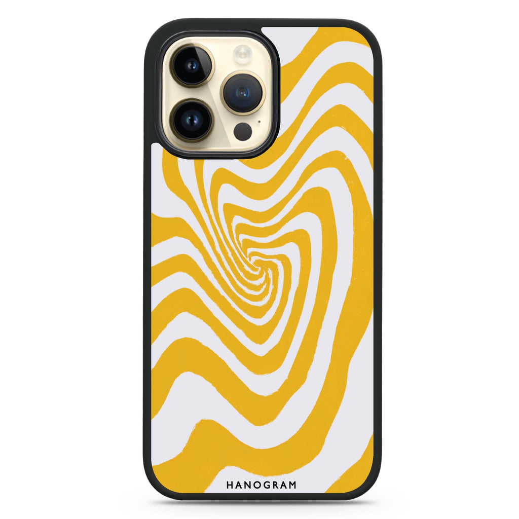 Abstract Paint Pattern iPhone 14 Pro Max MagSafe Compatible Impact Guard Bumper Case