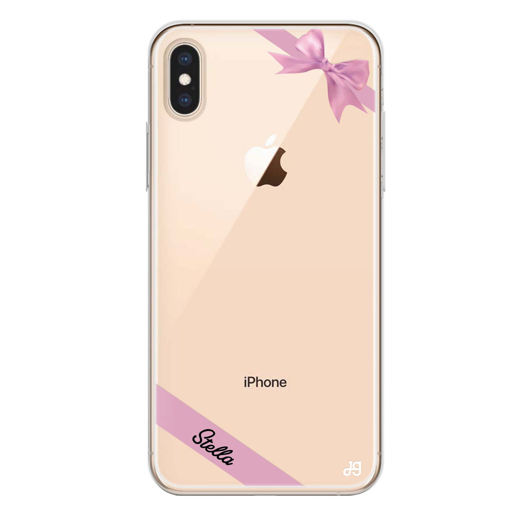 Pink Bow iPhone XS Max Ultra Clear Case