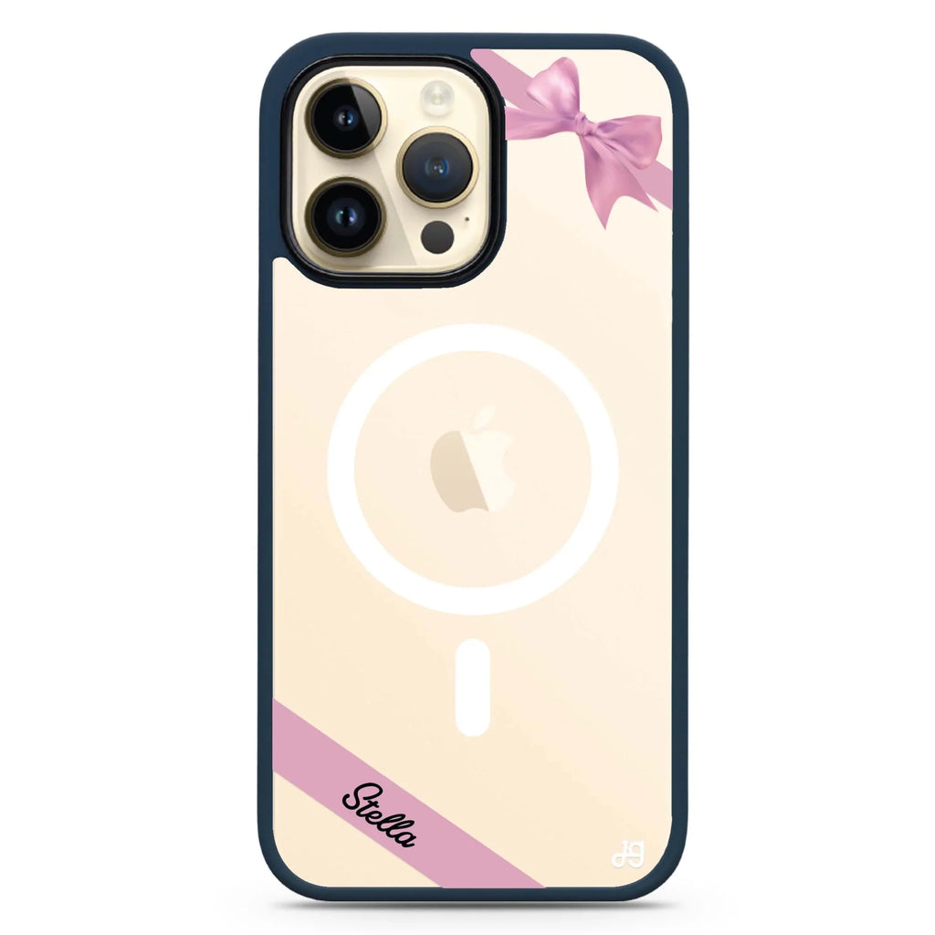 Pink Bow MagSafe Compatible Impact Guard Bumper Case