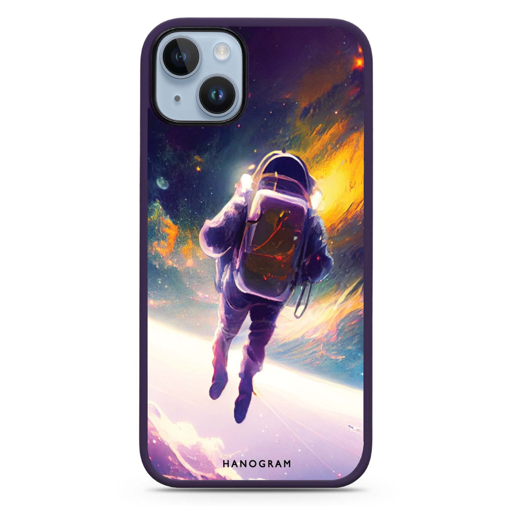 Flying Astronaut iPhone 14 Plus MagSafe Compatible Impact Guard Bumper Case