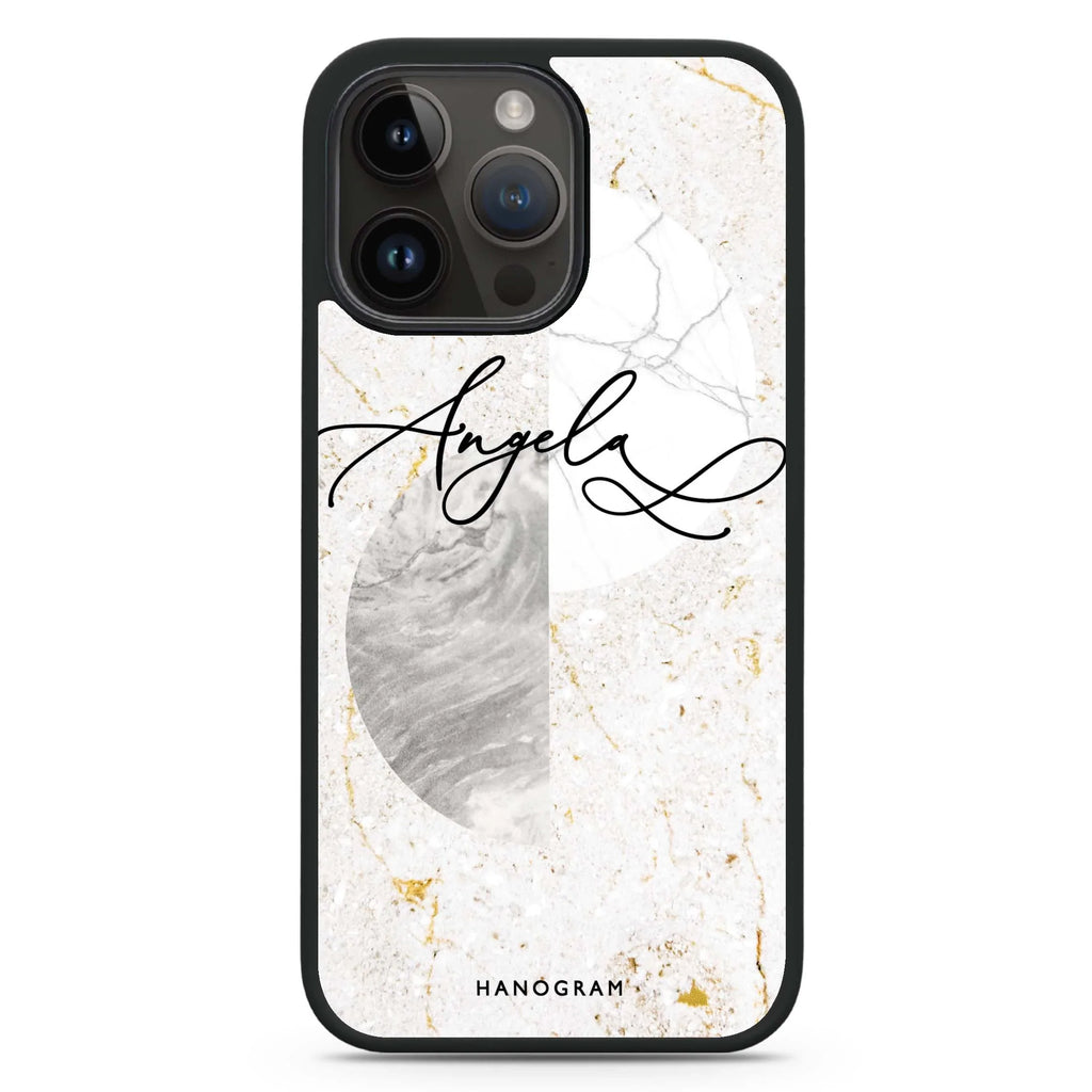 Marble Abstract III MagSafe Compatible Impact Guard Bumper Case