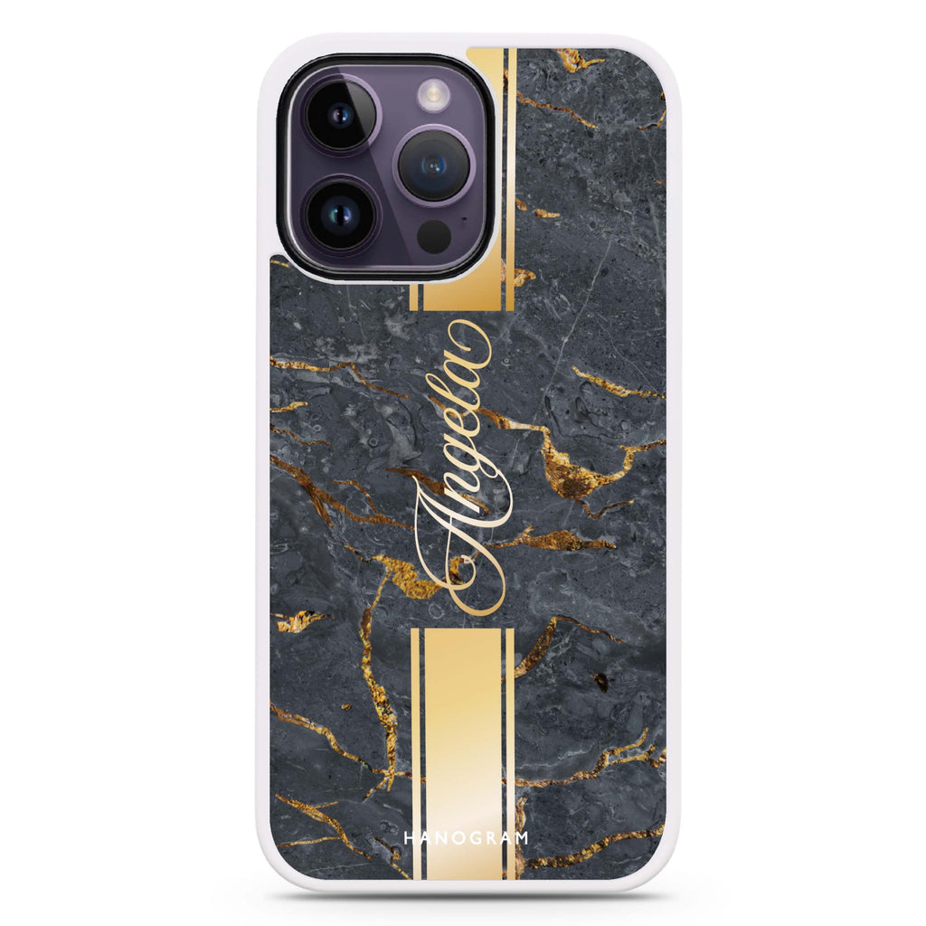 Luxury Gold Marble Impact Guard Bumper Case