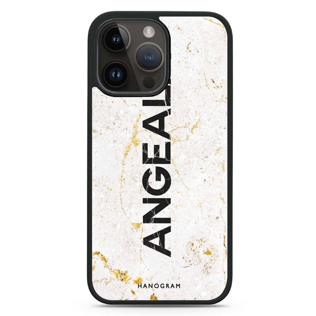 White Marble MagSafe Compatible Impact Guard Bumper Case
