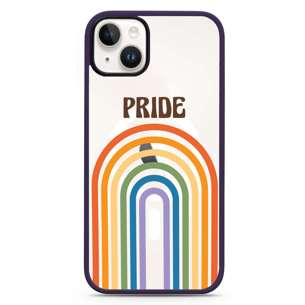 Rainbow Pride iPhone 14 Plus MagSafe Compatible Impact Guard Bumper Case
