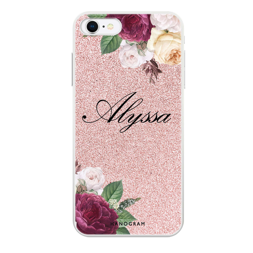 Glittering Floral iPhone SE Ultra Clear Case