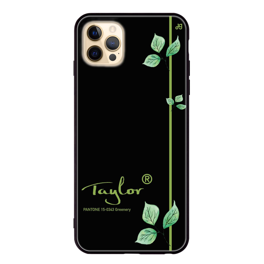 #15-0343 Greenery II iPhone 12 Pro Glass Case