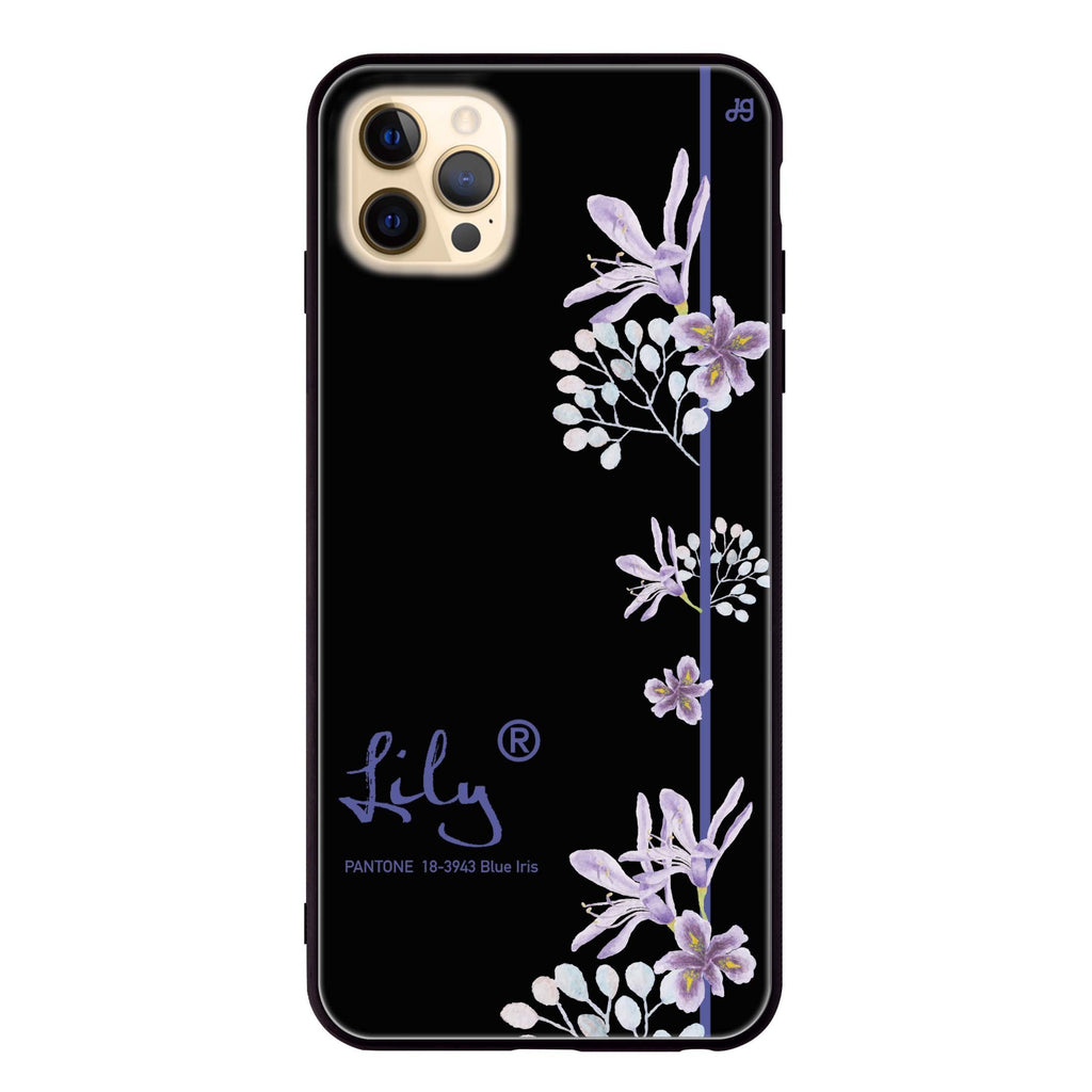 #18-3943 Blue Iris II iPhone 12 Pro Glass Case