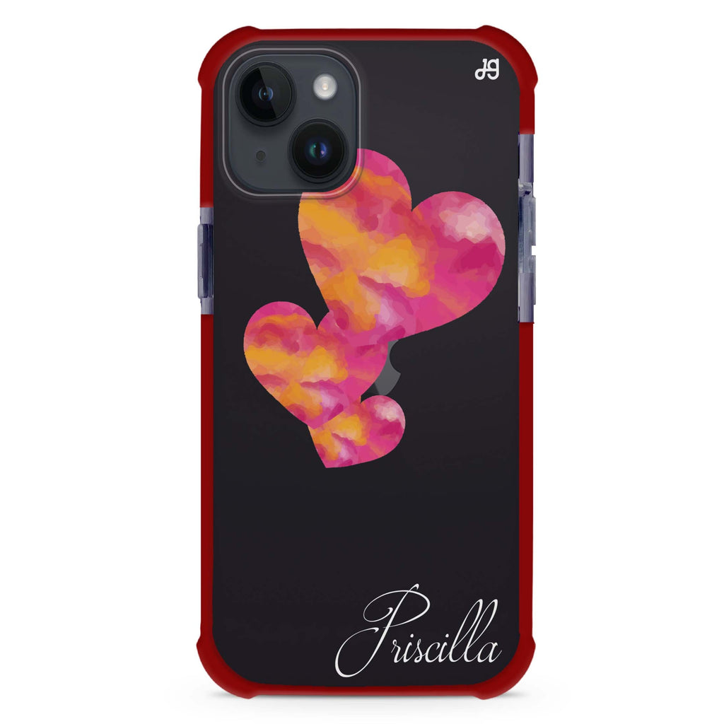 Red Hearts iPhone 12 Mini Ultra Shockproof Case