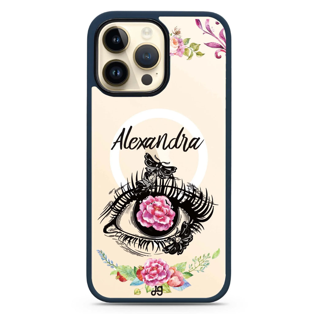 Flower in Eye MagSafe Compatible Impact Guard Bumper Case