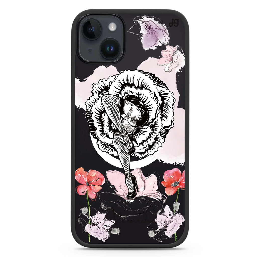 Dancing Flora iPhone 14 Plus MagSafe Compatible Impact Guard Bumper Case