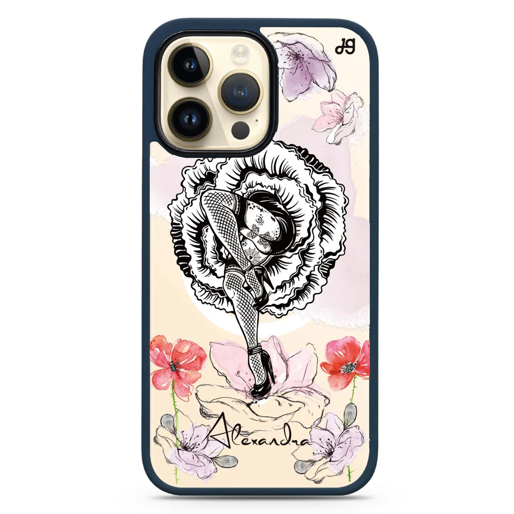 Dancing Flora MagSafe Compatible Impact Guard Bumper Case