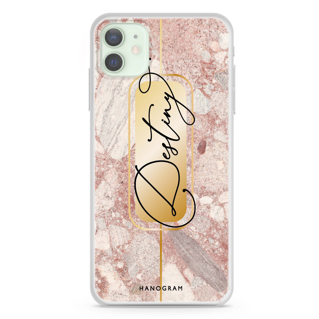 Golden Marble iPhone 12 mini Ultra Clear Case