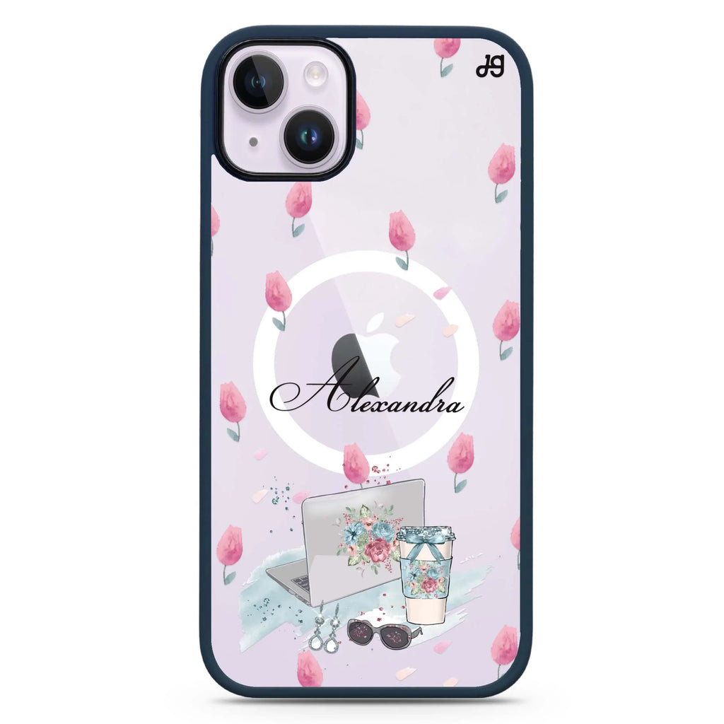 My Foral Lifestyle iPhone 14 Plus MagSafe Compatible Impact Guard Bumper Case
