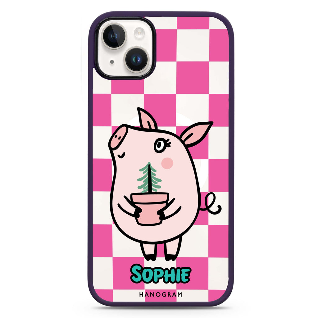 Lovely Pig iPhone 14 Plus MagSafe Compatible Impact Guard Bumper Case