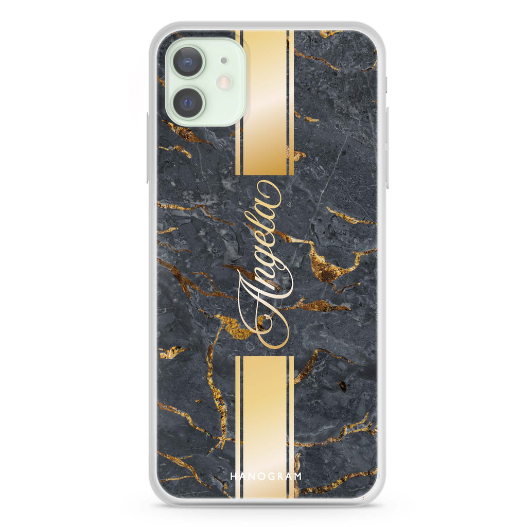 Luxury Gold Marble iPhone 12 mini Ultra Clear Case
