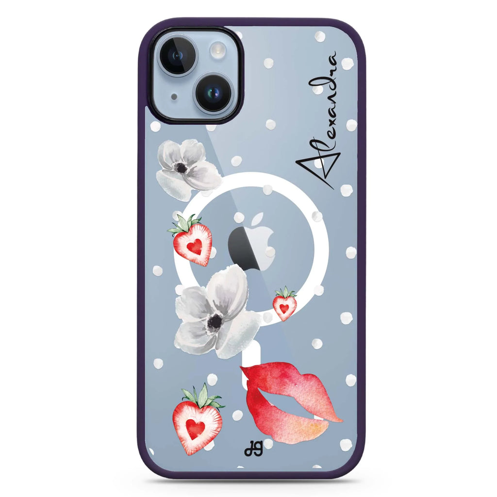 The First Date iPhone 14 Plus MagSafe Compatible Impact Guard Bumper Case