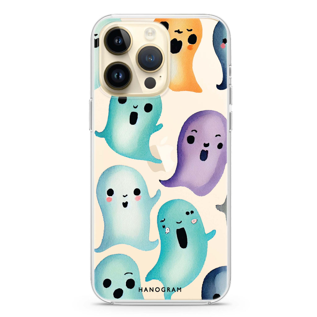 Cute Ghost iPhone 14 Pro Ultra Clear Case