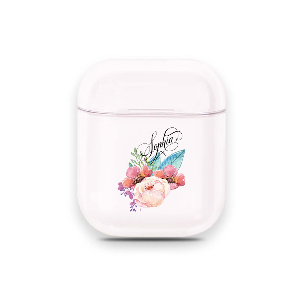 Awakening Watercolor Flowers Airpods Case