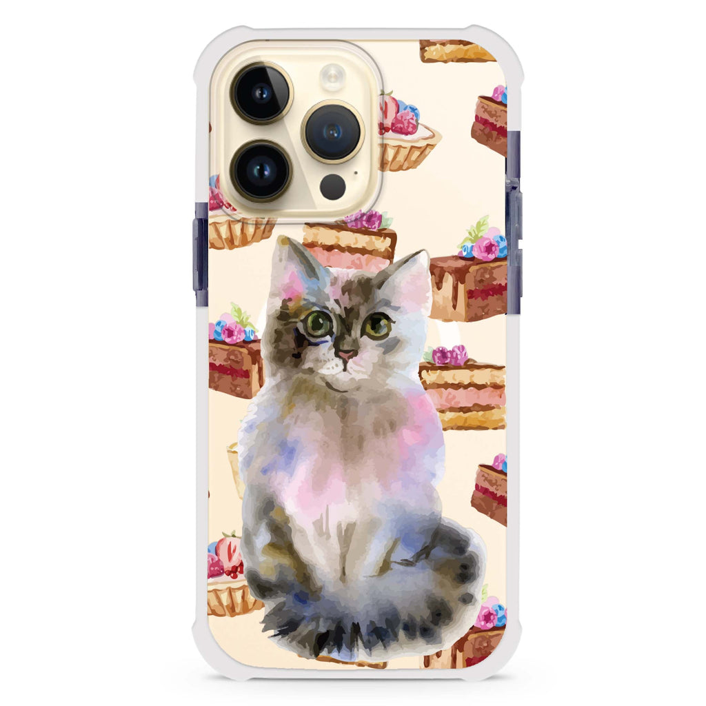 Watercolour Cat MagSafe Compatible Ultra Shockproof Case